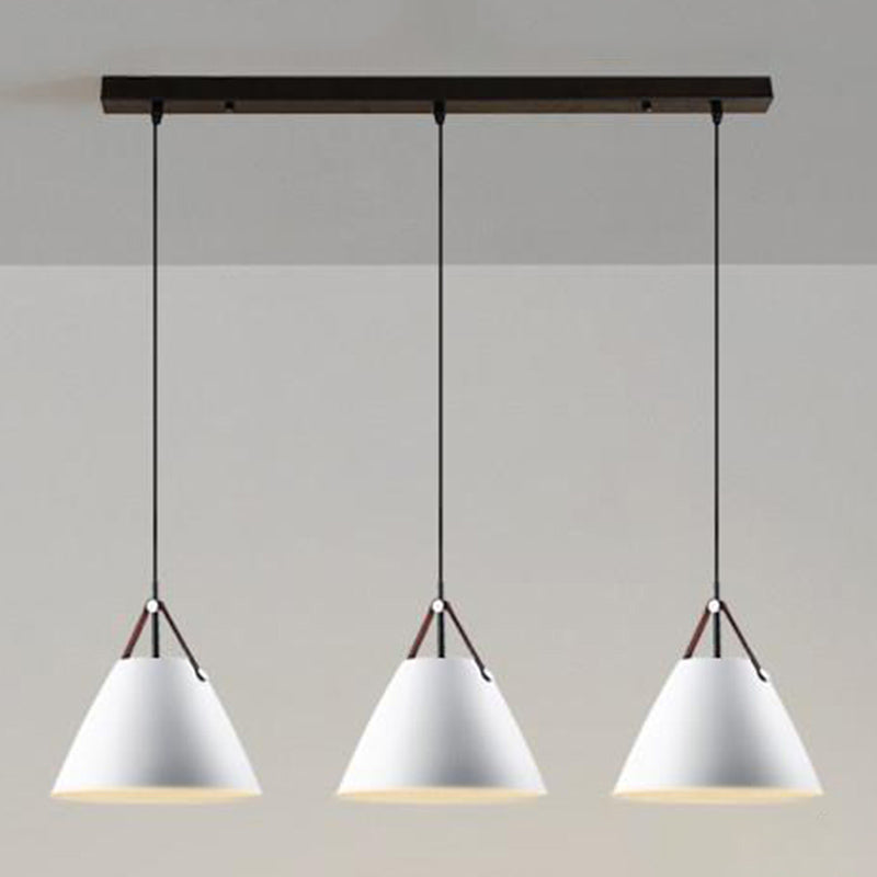 Metal Cone Hanging Lamp Contemporary Ceiling Light for Bedroom