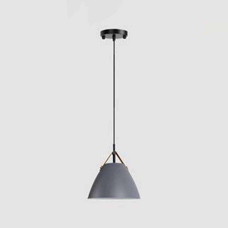 Metal Cone Hanging Lamp Contemporary Ceiling Light for Bedroom