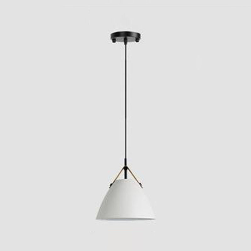 Metal Cone Hanging Lamp Contemporary Ceiling Light for Bedroom