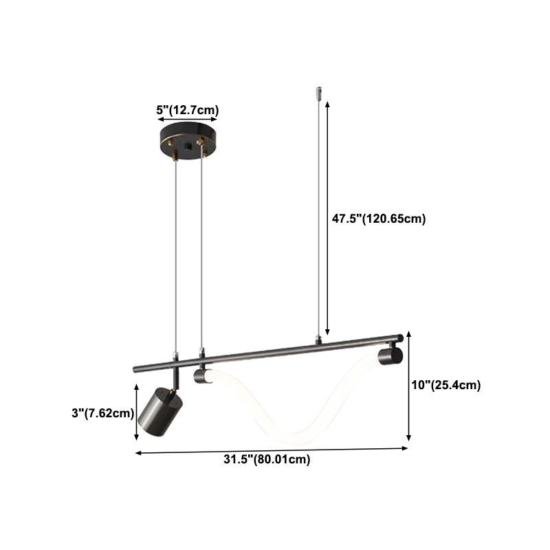1 Light Hanging Ceiling Lights Modern Hanging Light Fixtures for Dining Room