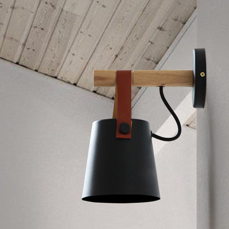 Metal Geometric Shape Wall Lights Industrial 1-Light Wall Light Sconce