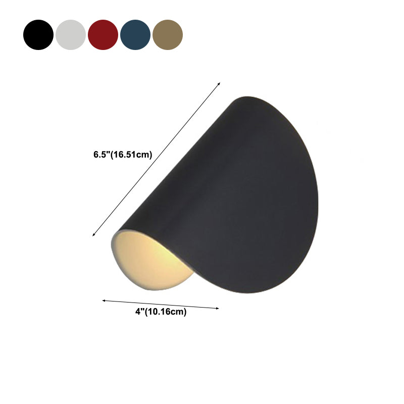 Modern Simple Iron Wall Light Arc Shape LED Rotatable Wall Lamp for Living Room