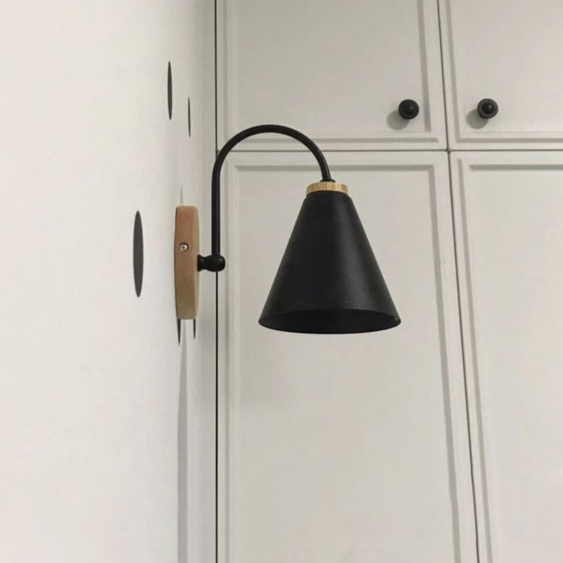 Metal Geometric Shape Wall Lights Industrial Style 1-Light Wall Light Sconce