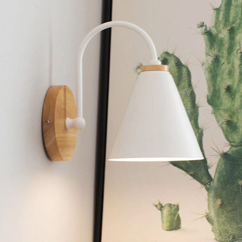 Metal Geometric Shape Wall Lights Industrial Style 1-Light Wall Light Sconce