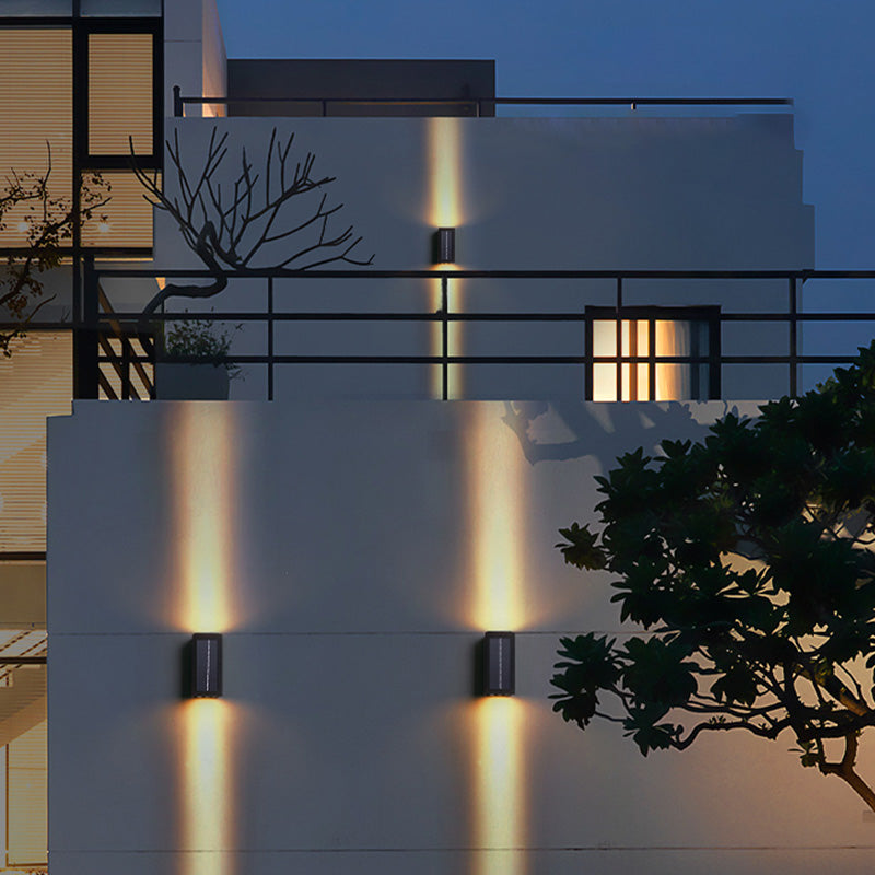 Contemporary Metal Rectangular Wall Sconce Led Wall-washer Light for Outdoor