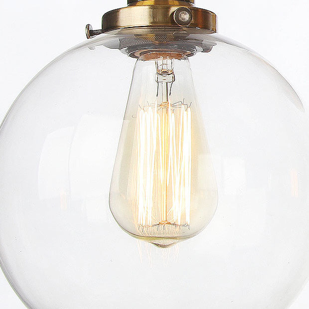 Industrial Vanity Lights Glass 2-Light Vanity Light Fixtures