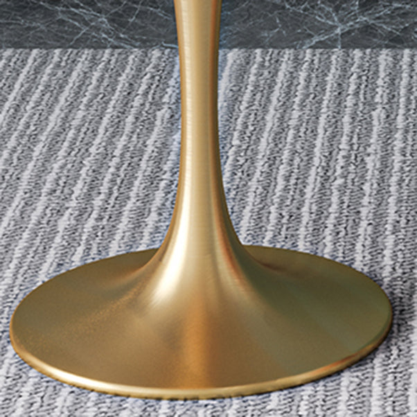 Glam Style Sintered Stone Set Round 1/3/4/5 Pieces Dining Set for Home Use