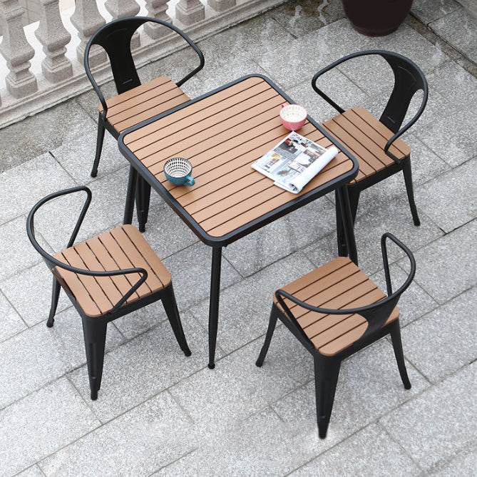 Contemporary Rectangle Table Set 1/2/3/5/7 Pieces Dining Set for Restaurant