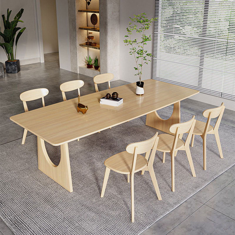 Traditional Wood Dining Set 1/7 Pieces Rectangle Dining Table Set