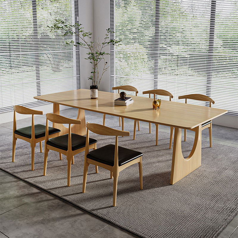 Traditional Wood Dining Set 1/7 Pieces Rectangle Dining Table Set