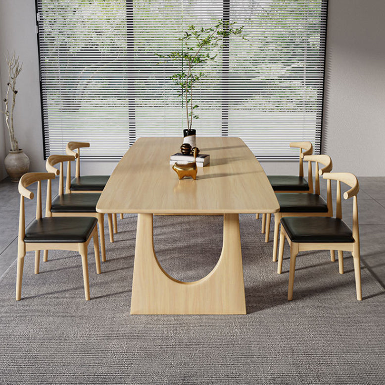 Traditional Wood Dining Set 1/7 Pieces Rectangle Dining Table Set