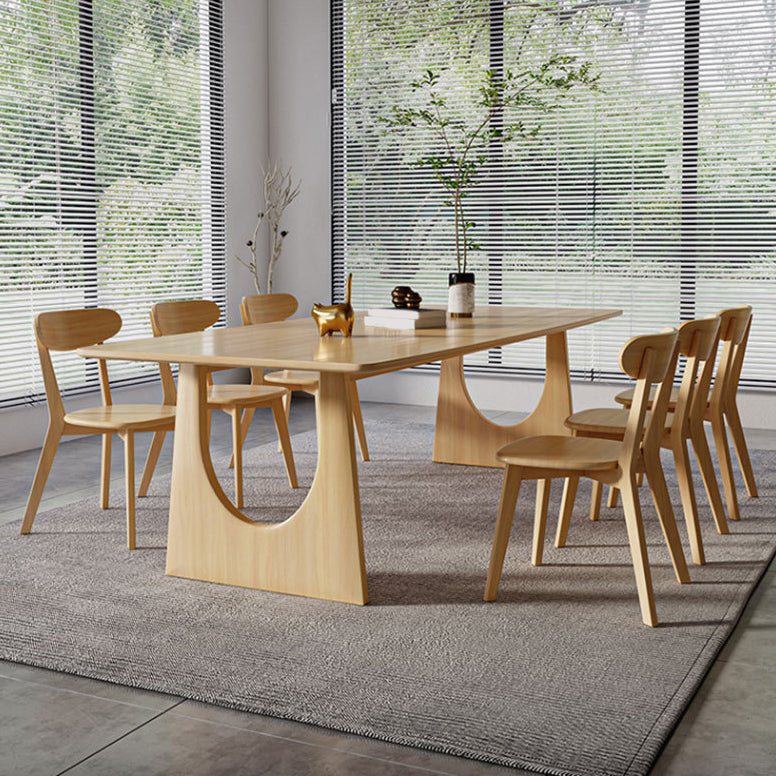 Traditional Wood Dining Set 1/7 Pieces Rectangle Dining Table Set