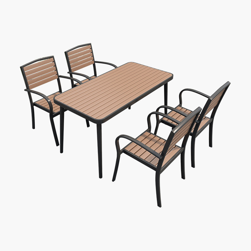 Modern Style Rectangle Table Set 1/2/5/7 Pieces Dining Set for Home