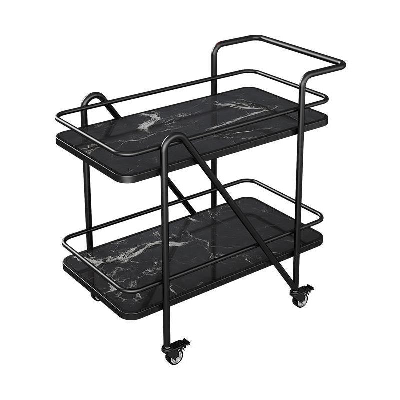 29.92" High Modern Style Prep Table Rolling Metal Prep Table for Home