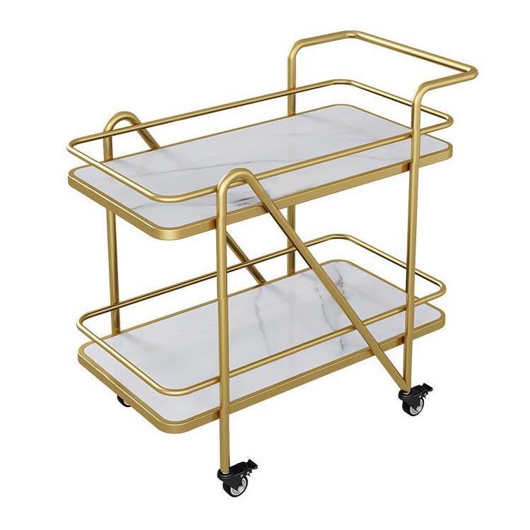 29.92" High Modern Style Prep Table Rolling Metal Prep Table for Home