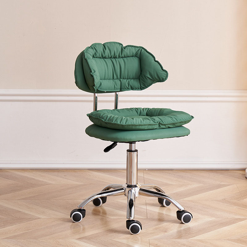 Scandinavian Metal Barstool Fabric Upholstered Counter Stool with Chrome Base