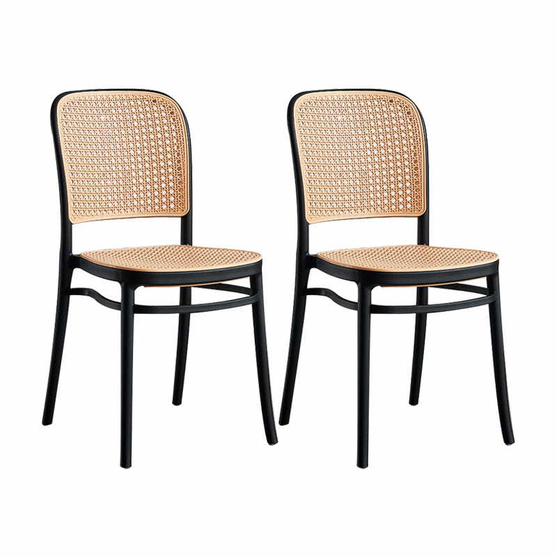 Scandinavian Plastic Bar Stool Footrest Armless Bar Stool for Living Room