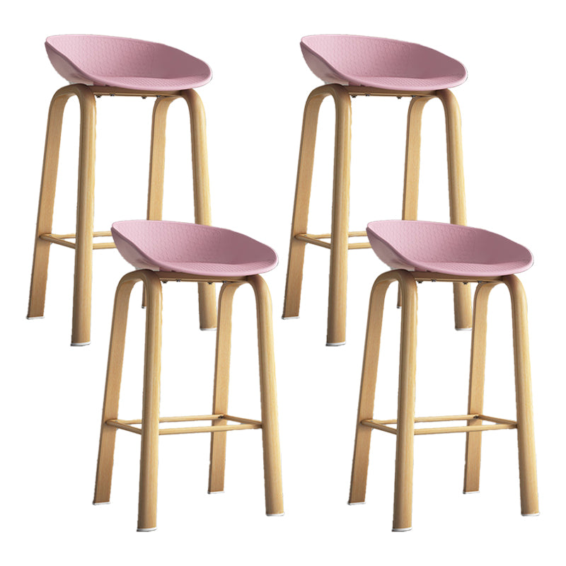 Contemporary Low Back Counter Stool Home Furniture with Footrest