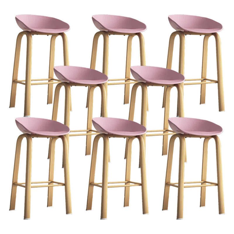 Contemporary Low Back Counter Stool Home Furniture with Footrest