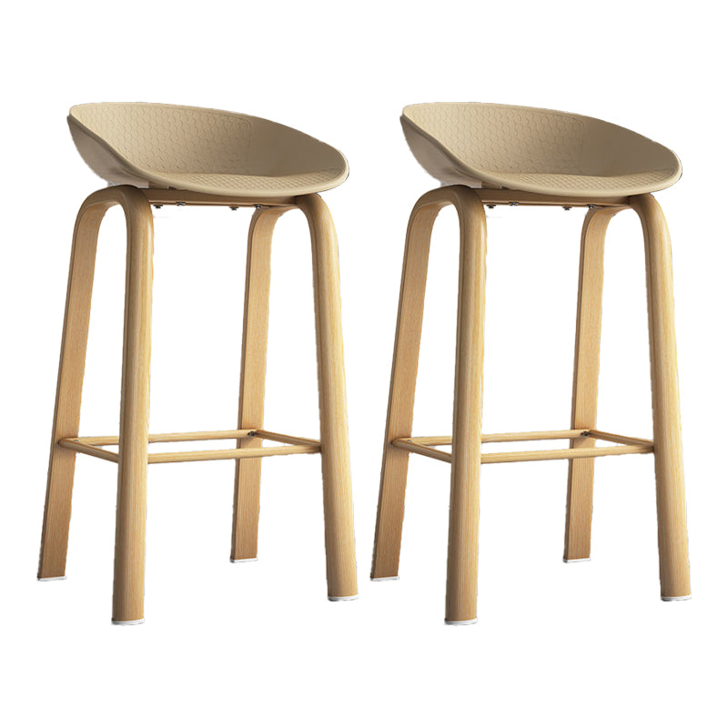 Contemporary Low Back Counter Stool Home Furniture with Footrest