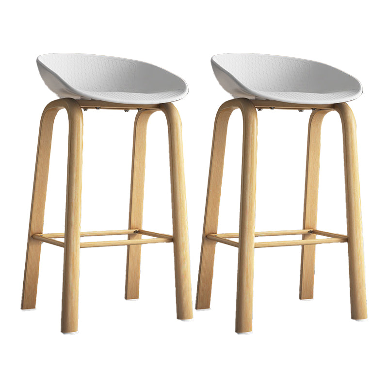 Contemporary Low Back Counter Stool Home Furniture with Footrest