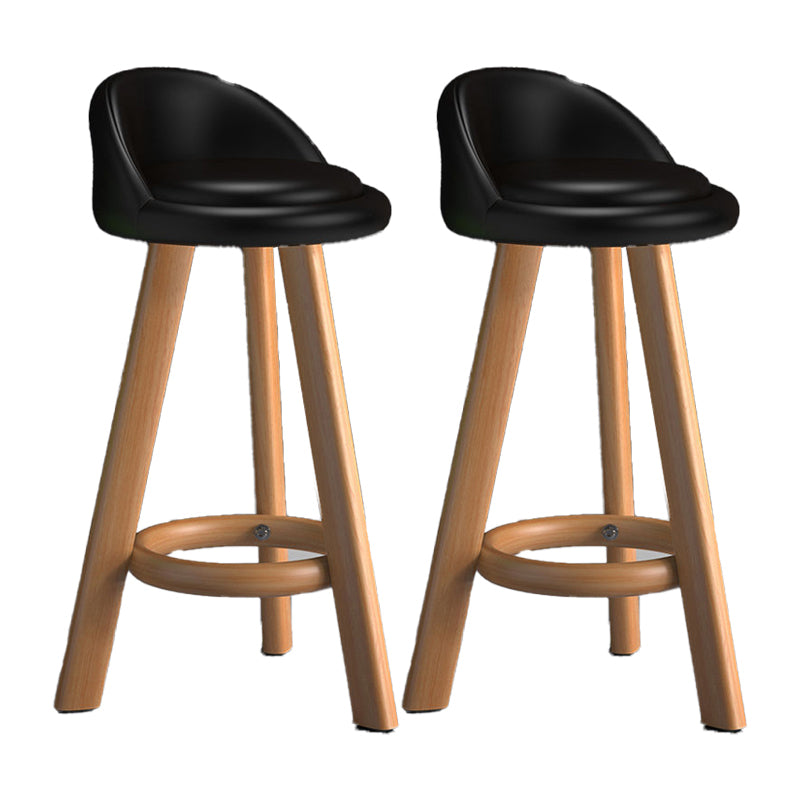 Contemporary Low Back Counter Stool Home Furniture with Footrest