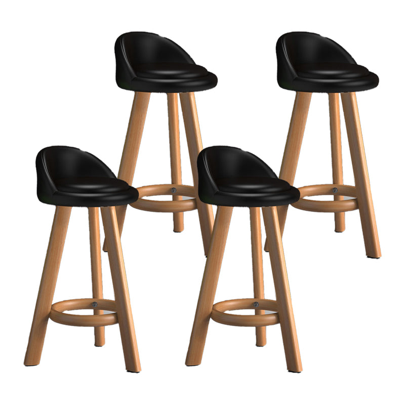 Contemporary Low Back Counter Stool Home Furniture with Footrest