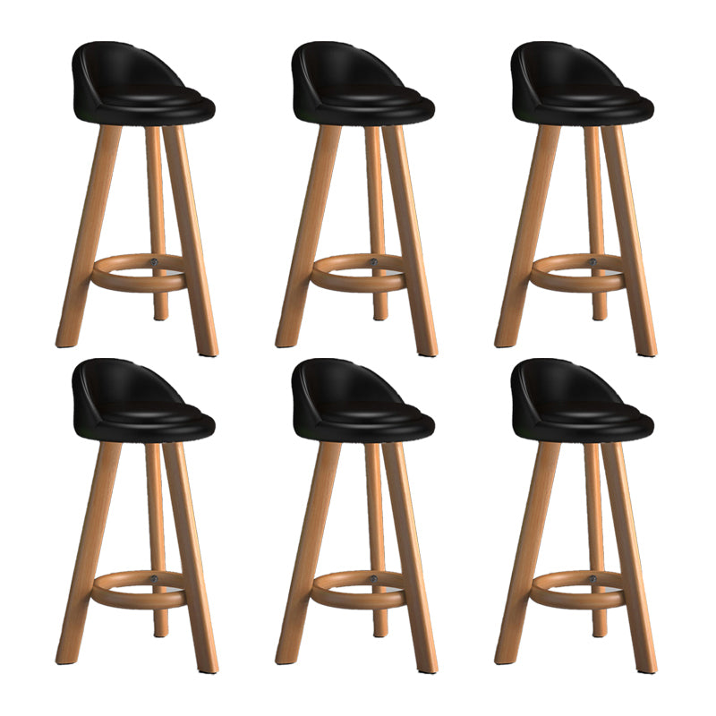 Contemporary Low Back Counter Stool Home Furniture with Footrest