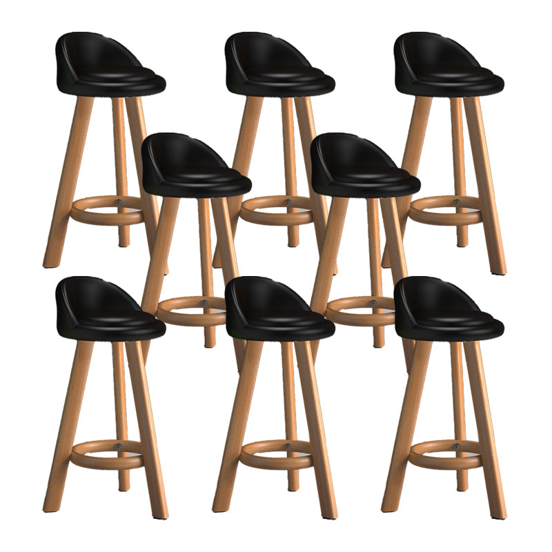 Contemporary Low Back Counter Stool Home Furniture with Footrest
