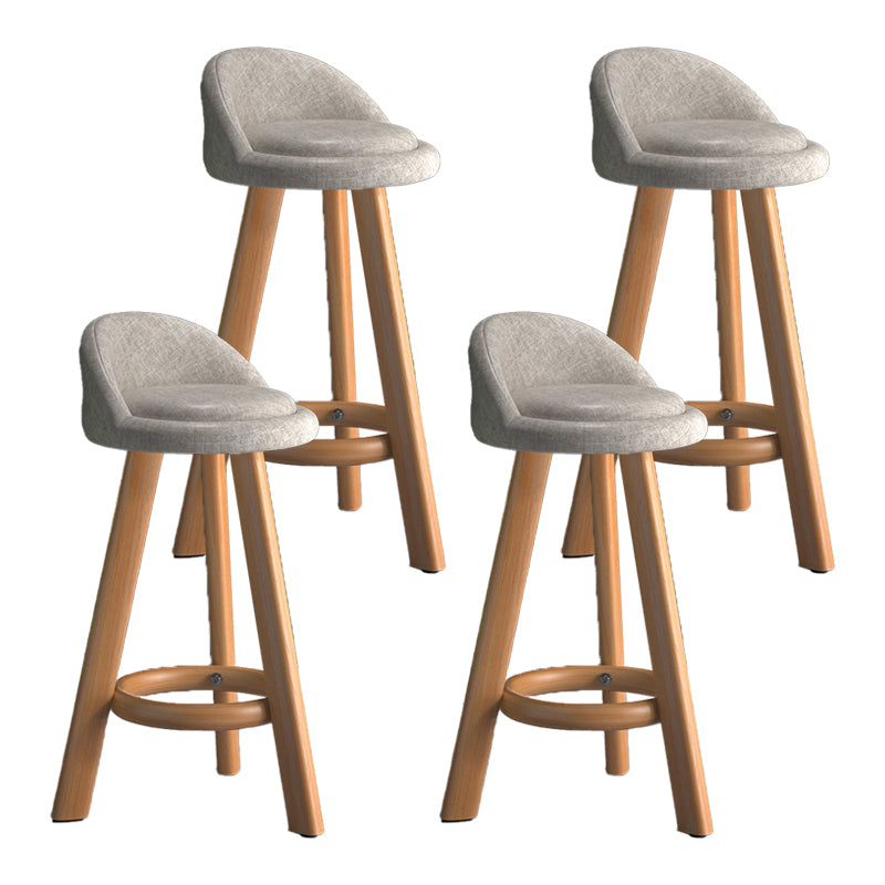 Contemporary Low Back Counter Stool Home Furniture with Footrest
