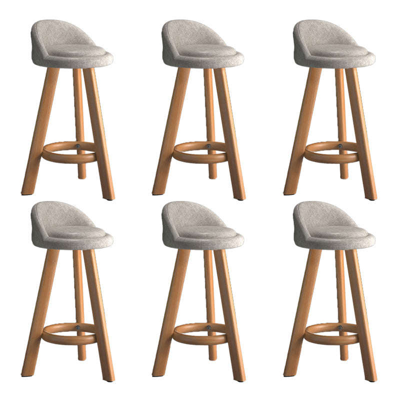Contemporary Low Back Counter Stool Home Furniture with Footrest
