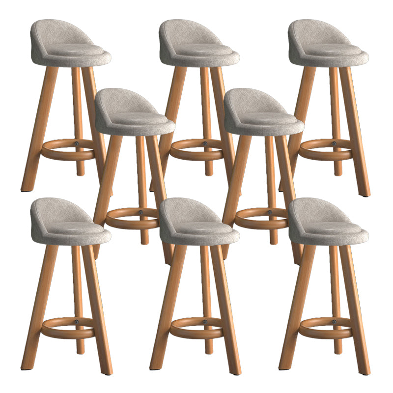 Contemporary Low Back Counter Stool Home Furniture with Footrest