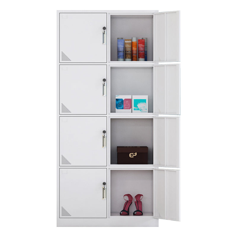 Contemporary Style Home Wardrobe Steel Wardrobe Closet with Doors