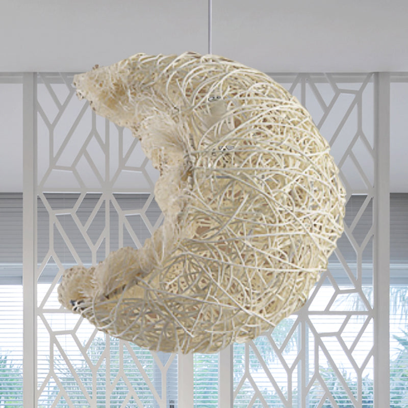 Pendre en forme de rotin tricoté à main