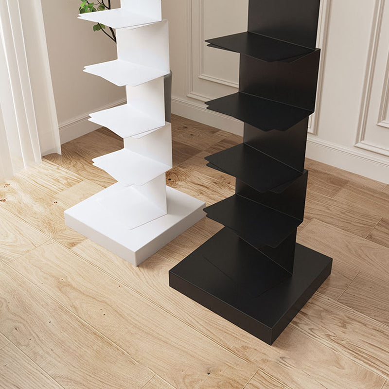 13.8" Wide Book Shelf Stainless Steel Shelf Bookcase Stackable Vertical