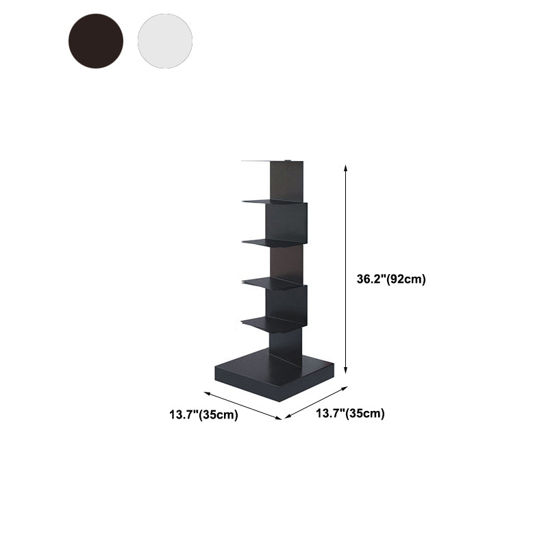 13.8" Wide Book Shelf Stainless Steel Shelf Bookcase Stackable Vertical