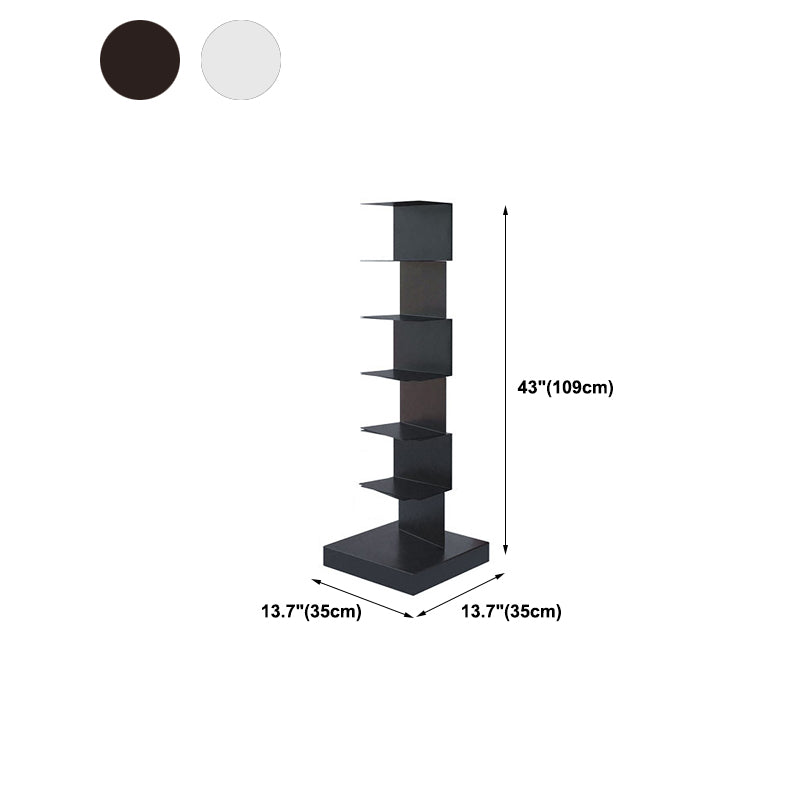 13.8" Wide Book Shelf Stainless Steel Shelf Bookcase Stackable Vertical