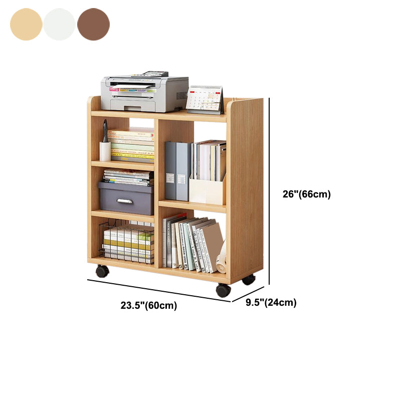 Contemporary Open Book Shelf Wooden Shelf Bookcase for Office
