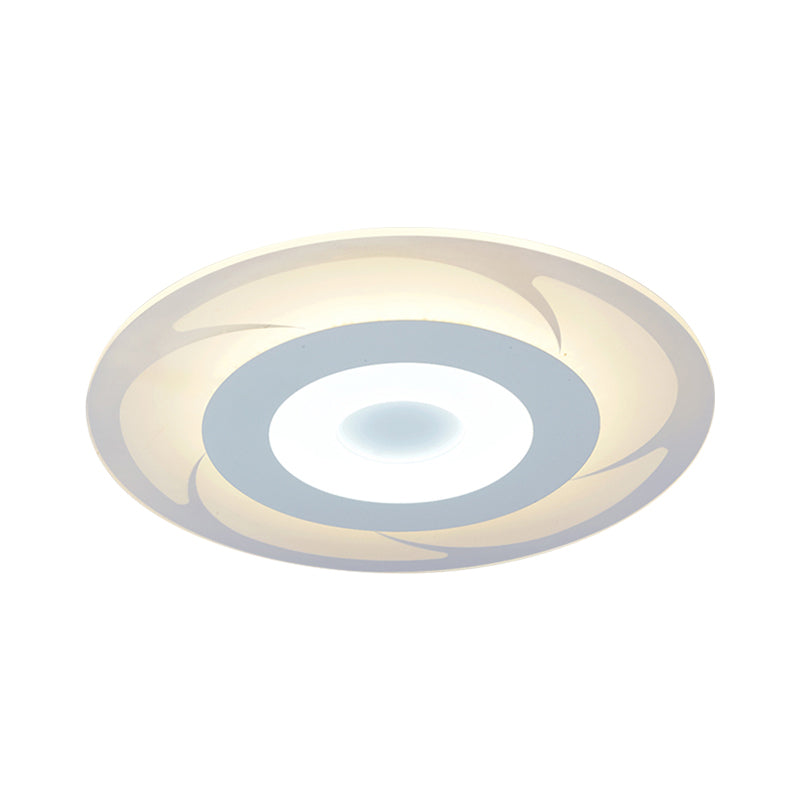 Acrylic Ultra Thin Ceiling Light Modern LED Flush Mount Light in Warm/White, 16.5"/20.5"/24.5" Wide