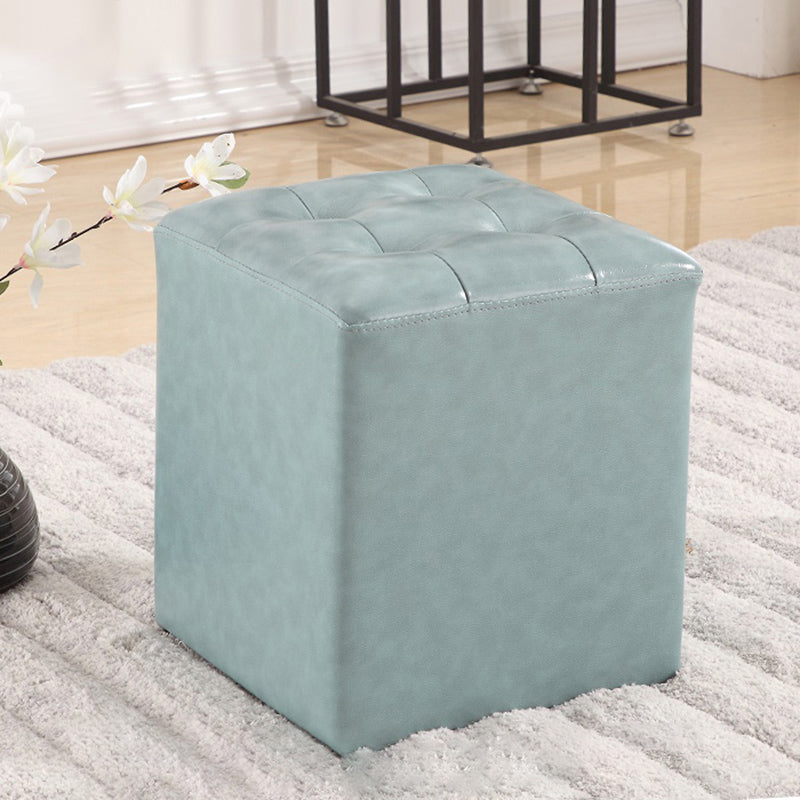 Wine Red Modern Pouf Water Resistant Round Pouf for Drawing Room