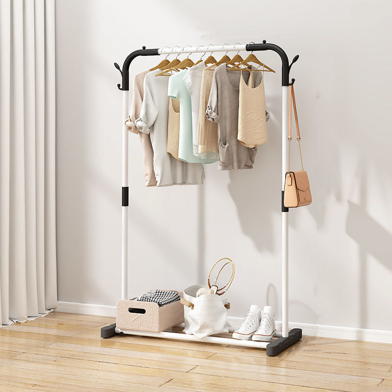 Modern Style Metallic Coat Rack Free Standing Hooks Design Coat Rack With Shelves