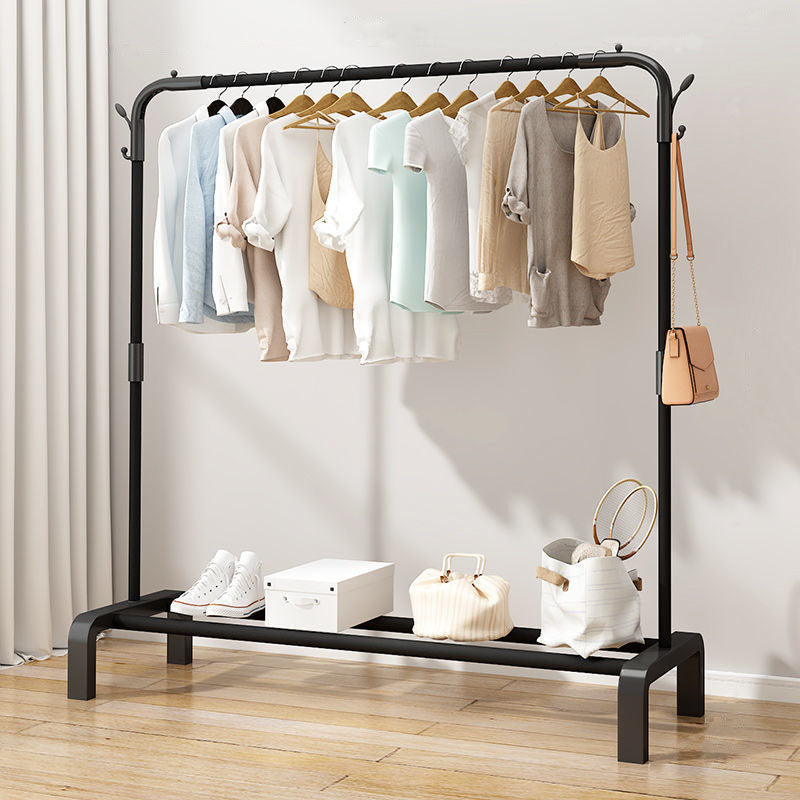 Modern Style Metallic Coat Rack Free Standing Hooks Design Coat Rack With Shelves