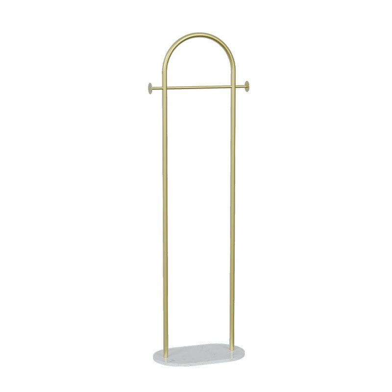 Glam Metallic Coat Hanger U-Shape Free Standing Coat Rack for Bedroom