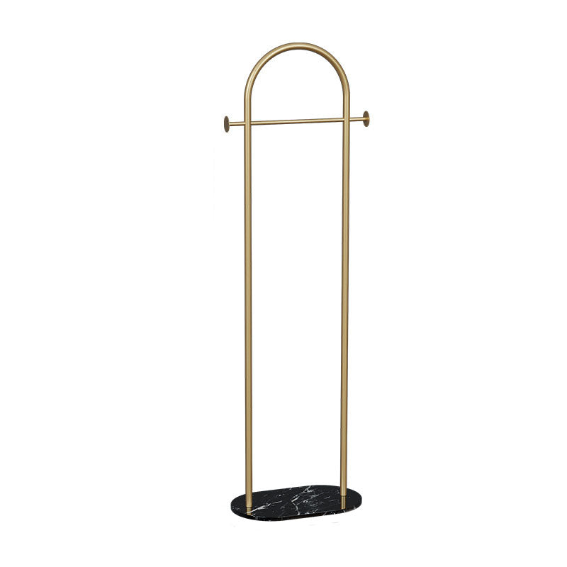 Glam Metallic Coat Hanger U-Shape Free Standing Coat Rack for Bedroom