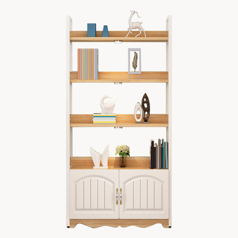 Modern Engineered Wood Bookshelf Etagere Open Shelf Vertical Bookcase