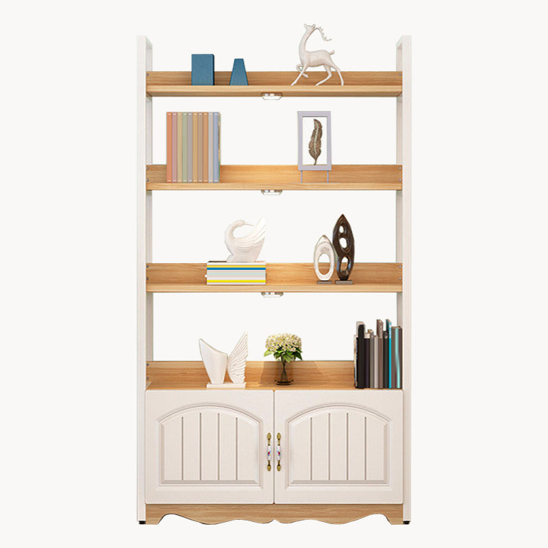 Modern Engineered Wood Bookshelf Etagere Open Shelf Vertical Bookcase