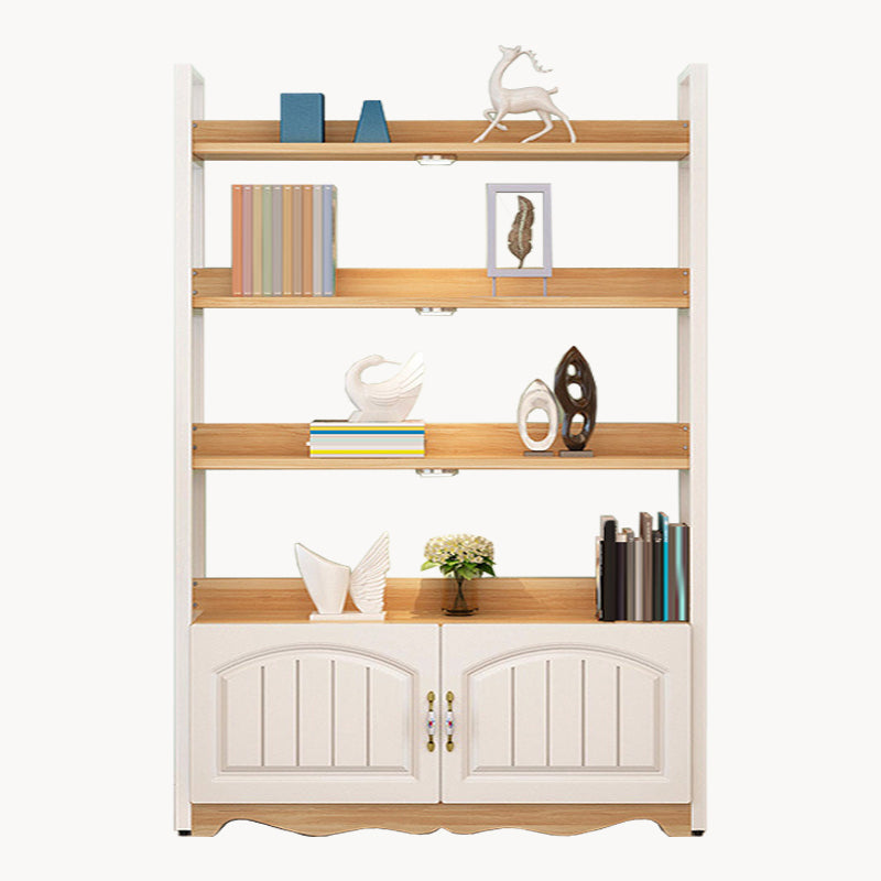 Modern Engineered Wood Bookshelf Etagere Open Shelf Vertical Bookcase