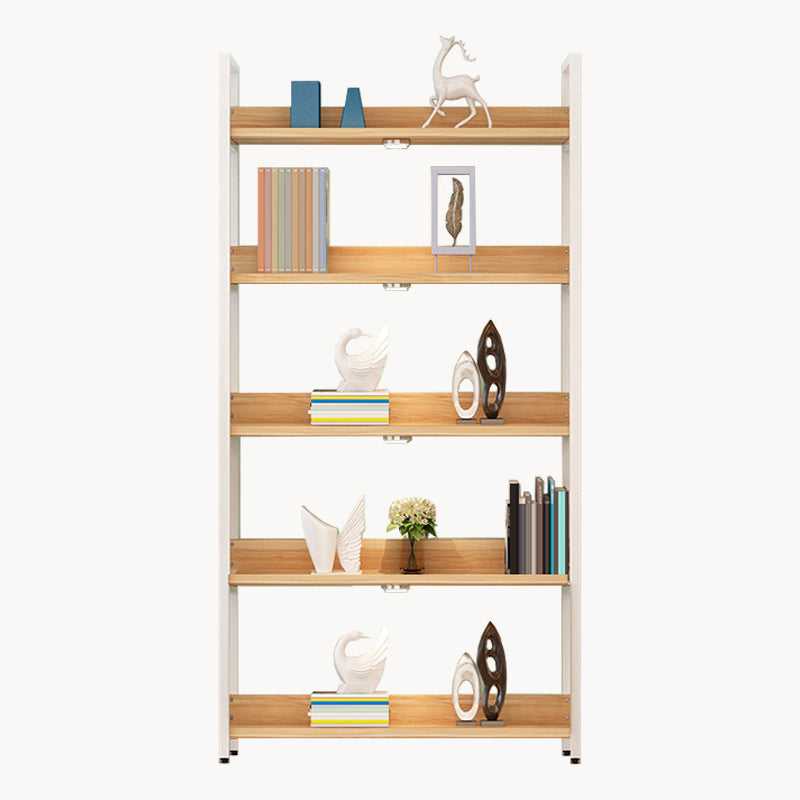 Modern Engineered Wood Bookshelf Etagere Open Shelf Vertical Bookcase