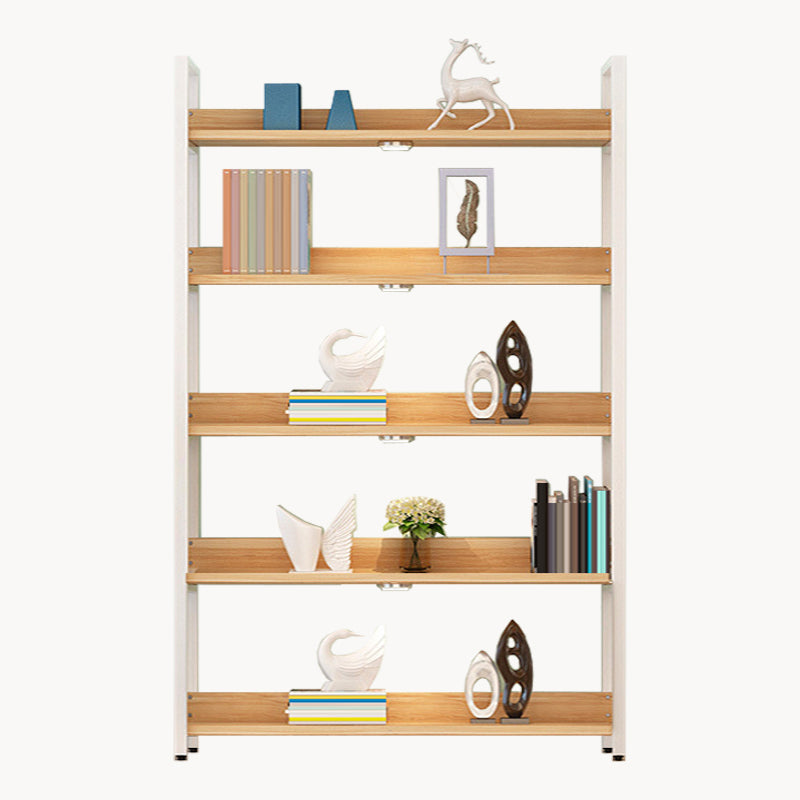 Modern Engineered Wood Bookshelf Etagere Open Shelf Vertical Bookcase