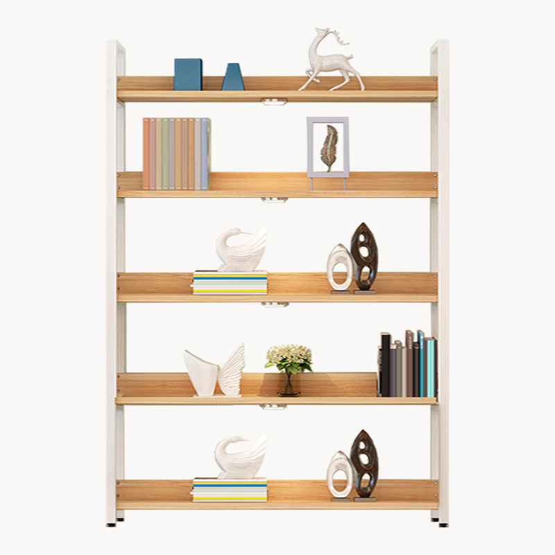 Modern Engineered Wood Bookshelf Etagere Open Shelf Vertical Bookcase